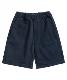 M#1303 banding cotton shorts (navy)