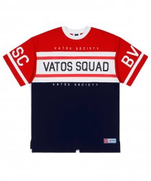 SQUAD OVERSIZED RUGBY T-SHIRTS RED