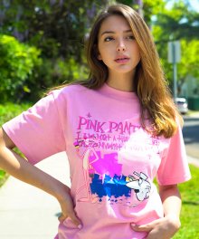 HBXPP Pink Panther And White Man T-Shirt - Pink