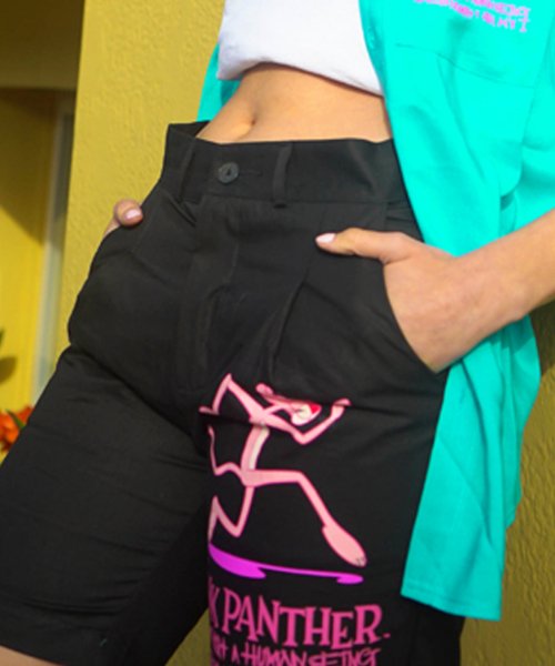 아임낫어휴먼비잉(iamnotahumanbeing) HBXPP  Mixed Logo Shorts - Black