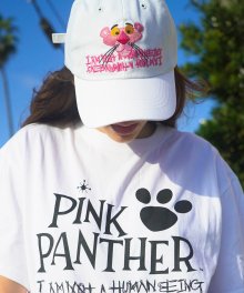 HBXPP Pink Panther Face Ball Cap - White