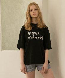 MG7S HONESTY LETTERING TEE (BLACK)