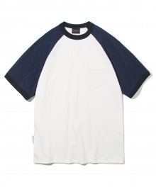 10s heavyweight raglan short sleeve tee off white