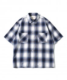 Oversize Amunzen Check Shirts (Blue)