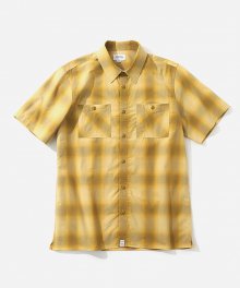 S/S OMBRE CHECK 2PK SHIRTS MUSTARD