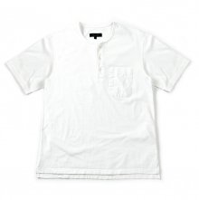 17SS POCKET HENLEY NECK T-SHIRT WHITE