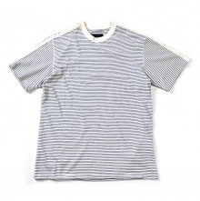 17SS STRIPE T-SHIRT WHITE&BLUE STRIPE