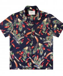 Flame of Peacock Shirts - Navy