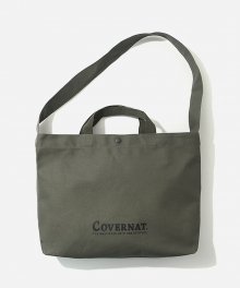 COTTON CANVAS 2WAY BAG OLIVE