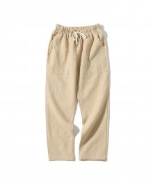 Linen Fatigue Pants (Beige)