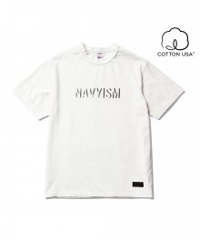 NAVYISM Crack T-Shirt Off White