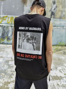 BACKPRINTING SLEEVELESS_BLACK