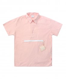 Zipper Pocket Shirts - Pink