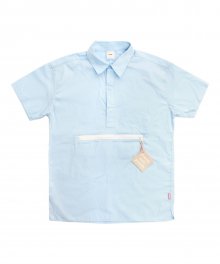 Zipper Pocket Shirts - skyBlue