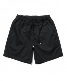 Cotton Half Pants Black