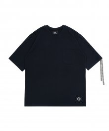 T37S TWO STRAP SLEEVE TEE (NAVY)