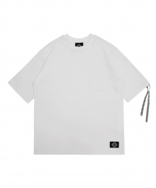 T37S TWO STRAP SLEEVE TEE (WHITE)