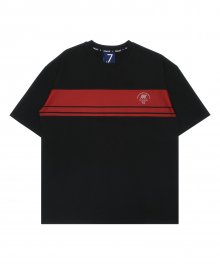 DC7S STRIPE PRINTING TEE (BLACK)