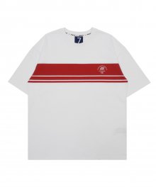 DC7S STRIPE PRINTING TEE (WHITE)