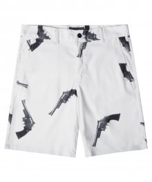 M#1308 gun shorts (white)