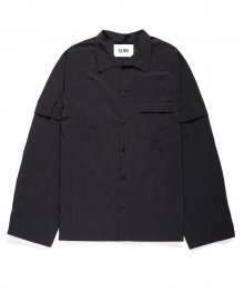 DETACHABLE SLEEVE SHIRT [BLACK]