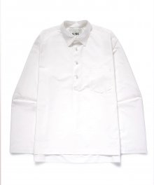 WIDE SLEEVE POPOVER SHIRT [WHITE]