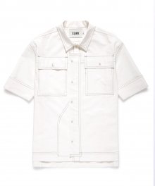 CONTRAST SHIRT [WHITE]