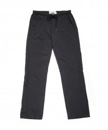 NYLON SNAP BUTTON TRACK PANTS [BLACK]