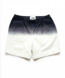 OVERDYED GRADATION SHORTS [WHITE]