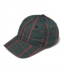 PLAID CHECKERED BALL CAP [GREEN]