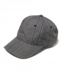 PLAID CHECKERED BALL CAP [GREY]