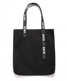 LOGO TAPED TOTE BAG [BLACK]