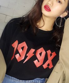 [UNISEX] 오마주 로고 티셔츠 (블랙)