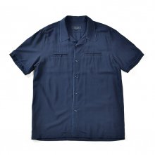 17SS BOWLING CROPPED SHIRT NAVY