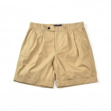 17SS TWO TUCK SHORTS BEIGE