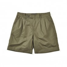 17SS TWO TUCK SHORTS OLIVE