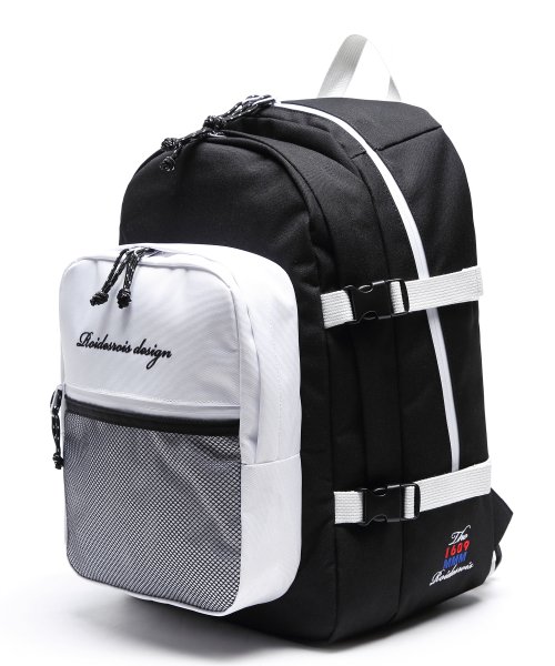 로아드로아(roidesrois) 오 웁스 3D 포켓 메쉬 백팩 (블랙/화이트)