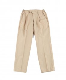 Easy One Tuck Pants (Beige)