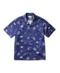 Guadalcanal Open Collar Shirt Ocean Blue