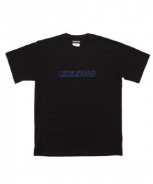 라이클리후드 로고 티셔츠 - 블랙