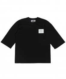 OG 로고 노멀넥 7부 티셔츠 (black)