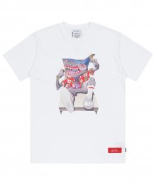 K.SWISS X STIGMA SHARK T-SHIRTS WHITE