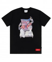 K.SWISS X STIGMA SHARK T-SHIRTS BLACK