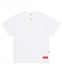 K.SWISS X STIGMA SCRATCH OVERSIZED T-SHIRTS WHITE