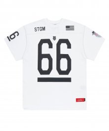 K.SWISS X STIGMA 66 OVERSIZED FOOTBALL T-SHIRTS WHITE