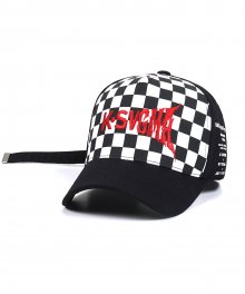 K.SWISS X STIGMA CHECKER TRUCKER CAP BLACK