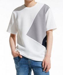 Line Colorblock T-shirt_WH (PWOE2RSRH4M0C2)