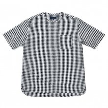 17SS WOVEN T-SHIRT BLACK GINGHAM