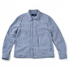 17SS TRUCKER JACKET NAVY GINGHAM