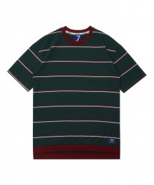 DC7S HORIZONTAL STRIPE TEE (GREEN)